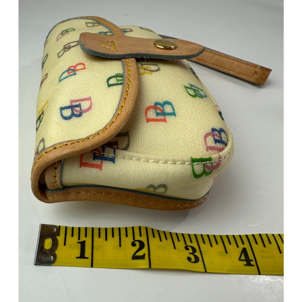 Dooney & Bourke Colorful Rainbow Monogram Logo Wristlet Mini Wallet Bag Purse - Picture 11 of 16